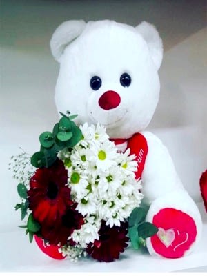 Ayıcıklı Papatya Aşk