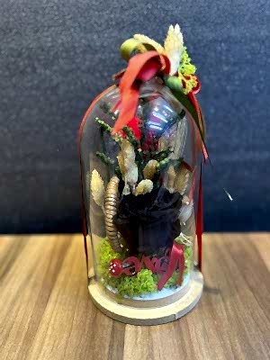 Canlı Solmayan Gül Siyah